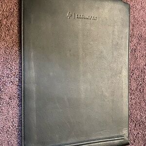 HP Black Faux Leather Laptop Sleeve